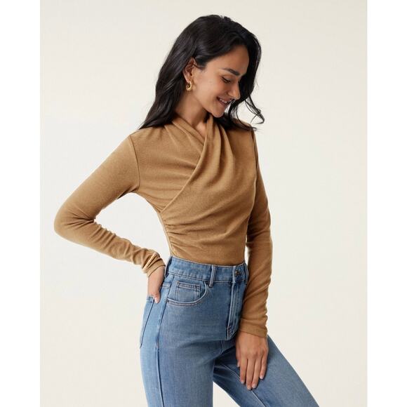 OGL Surplice Long Sleeve Top NWT SIZE XS - Picture 2 of 6